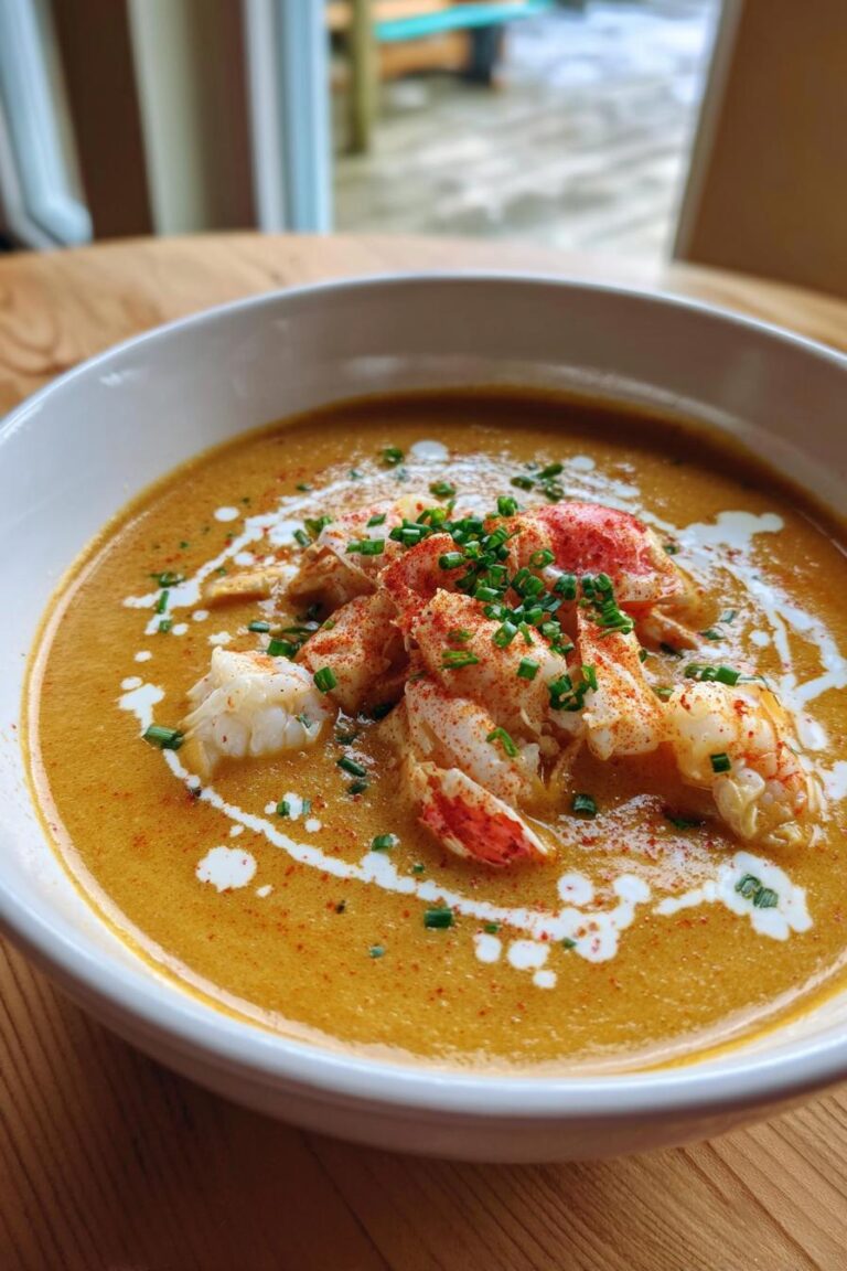 creamy crab and shrimp seafood bisque