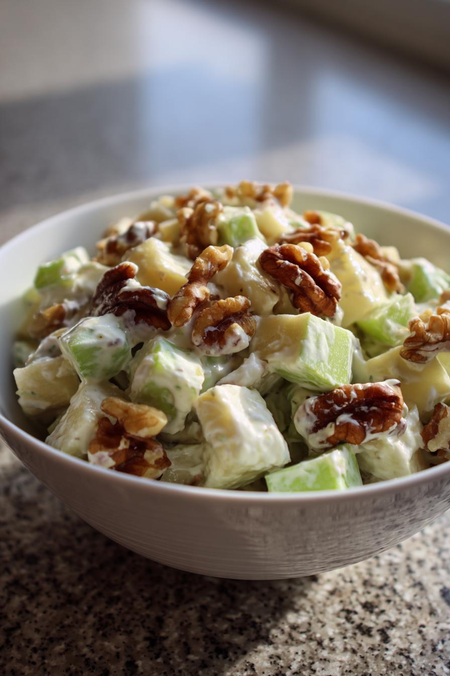 creamy waldorf salad recipe - detail 1